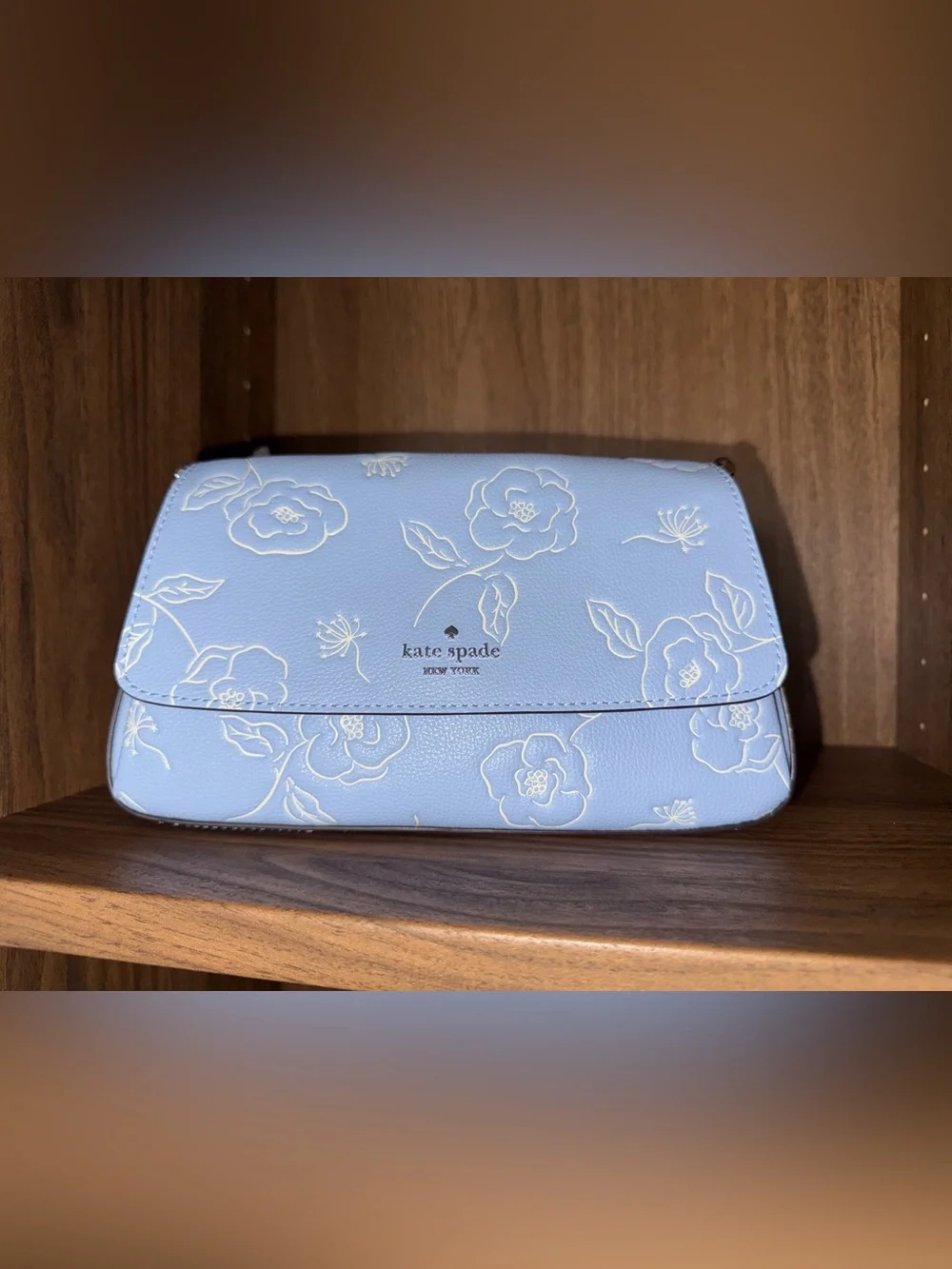 NWT Blue Floral Kate Spade Cross Body